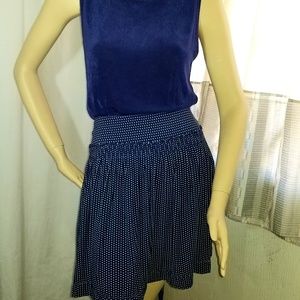 MAX STUDIO  Blue with white pokadots